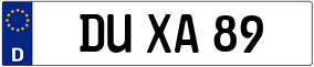 Trailer License Plate